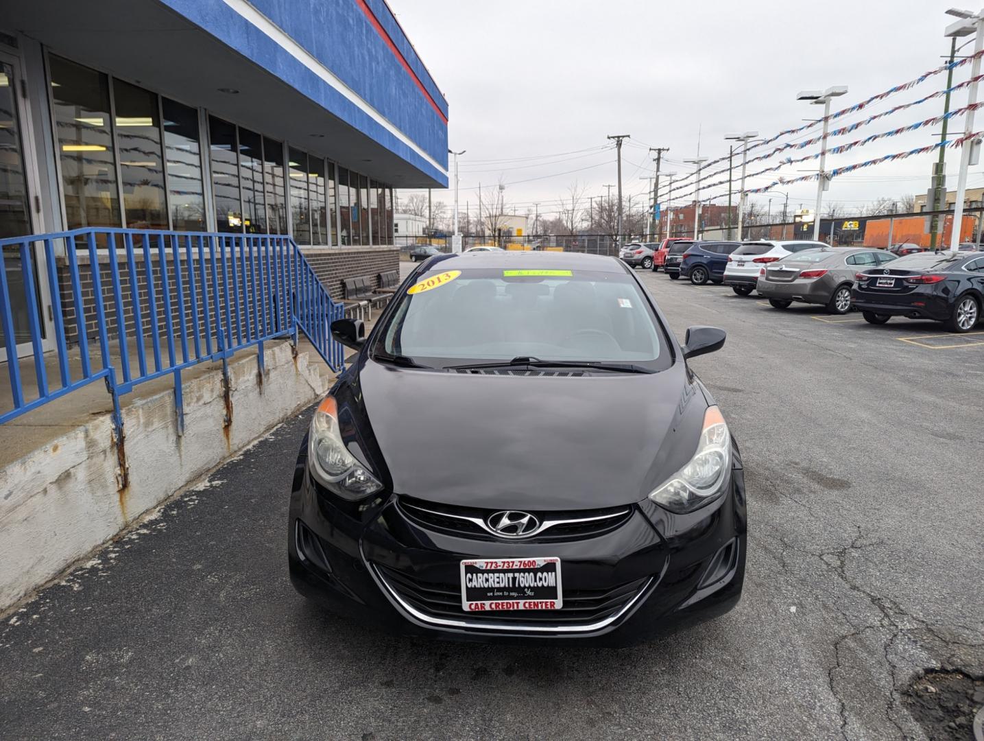 2013 BLACK Hyundai Elantra Limited (5NPDH4AE4DH) with an 1.8L L4 DOHC 16V engine, 6-Speed Automatic transmission, located at 7600 S Western Ave., Chicago, IL, 60620, (773) 918-3980, 0.000000, 0.000000 - Photo#2